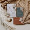 Boho Wedding Invitation Suite Template | Sage Green Terracotta Wedding