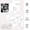 Minimalist Wedding Invitation Template | Wedding Invitations Set QR Code Minimalist Wedding Invitation Template | Wedding Invitations Set QR Code
