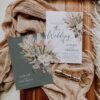 Boho Sage Green Wedding Invitations Templates | Greenery Wedding Suite Boho Sage Green Wedding Invitations Templates | Greenery Wedding Suite