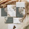 Boho Sage Green Wedding Invitations Templates | Greenery Wedding Suite Boho Sage Green Wedding Invitations Templates | Greenery Wedding Suite