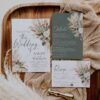 Boho Sage Green Wedding Invitations Templates | Greenery Wedding Suite Boho Sage Green Wedding Invitations Templates | Greenery Wedding Suite