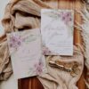 Mauve Sage Green Wedding Invitation Template | Boho Mauve Wedding Invitations | Rustic Wedding Mauve Sage Green Wedding Invitation Template | Boho Mauve Wedding Invitations | Rustic Wedding