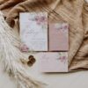 Romantic Wedding Invitations Suite Template | Blush Pink Wedding Set | Mauve Boho Pampas