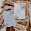 Dusty Blue Wedding Invitation Template | Boho Pampas Grass Wedding Set Dusty Blue Wedding Invitation Template | Boho Pampas Grass Wedding Set