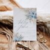 Dusty Blue Wedding Invitation Template | Boho Pampas Grass Wedding Set Dusty Blue Wedding Invitation Template | Boho Pampas Grass Wedding Set
