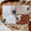 Navy Rustic Wedding Invitation Template Printable | Fall Wedding Set Template Navy Rustic Wedding Invitation Template Printable | Fall Wedding Set Template