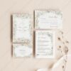 Wild Flower Wedding Invitation Card | Printable Wedding Set Template