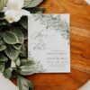 Sage Green Save The Date Card | Greenery Wedding Save Our Dates Template with Photo Sage Green Save The Date Card E022
