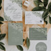 Sage Green Wedding Invitations Card Template | Wedding Invite Template | Rustic Greenery Eucalyptus