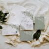 Sage Green Wedding Invitations Card Template | Wedding Invite Template | Rustic Greenery Eucalyptus