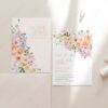 Spring Floral Save The Date Wedding Template E023