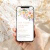 Spring Floral Save The Date Wedding Template E023
