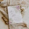 Blush Pink Floral Save The Date Card E043