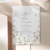 Elegant Wildflower Save The Date Template with Photo | Boho Wild Flowers Save Our Date Cards Elegant Wildflower Save The Date Template with Photo E047