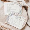 Meadow Wildflower Wedding Invitation Card | Boho Floral Wedding Templates