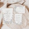 Meadow Wildflower Wedding Invitation Card | Boho Floral Wedding Templates