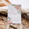 Pink Floral Wedding Invitations Suite | Boho Dusty Roses Wedding Printable | Bohemian Rustic Wedding Pink Floral Wedding Invitations Suite | Boho Dusty Roses Wedding Printable | Bohemian Rustic Wedding
