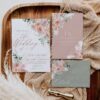 Pink Floral Wedding Invitations Suite | Boho Dusty Roses Wedding Printable | Bohemian Rustic Wedding Pink Floral Wedding Invitations Suite | Boho Dusty Roses Wedding Printable | Bohemian Rustic Wedding