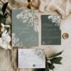 Rustic Greenery Wedding Invitation Card | Sage Green Wedding Set Rustic Greenery Wedding Invitation Card | Sage Green Wedding Set