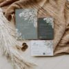 Rustic Greenery Wedding Invitation Card | Sage Green Wedding Set Rustic Greenery Wedding Invitation Card | Sage Green Wedding Set