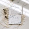 Blue Wedding Invitation Card | Botanical Wedding Invite Template Blue Wedding Invitation Card | Botanical Wedding Invite Template