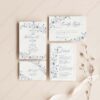 Blue Wedding Invitation Card | Botanical Wedding Invite Template Blue Wedding Invitation Card | Botanical Wedding Invite Template