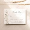 Elegant Wedding Invitation Set Template | Wildflower Wedding Invite Card