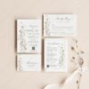 Elegant Wedding Invitation Set Template | Wildflower Wedding Invite Card Elegant Wedding Invitation Set Template | Wildflower Wedding Invite Card