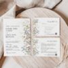 Wildflowers Wedding Invite Template QR Code | Wedding Invitation Card Printable Wildflowers Wedding Invite Template QR Code | Wedding Invitation Card Printable