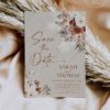 Terracotta Save The Date Card Template E069