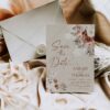 Terracotta Save The Date Card Template E069