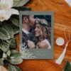 Sage Green Wedding Save The Date Template with Photo | Rustic Save Our Dates | Eucalyptus Sage Green Wedding Save The Date E070