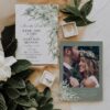 Sage Green Wedding Save The Date E070