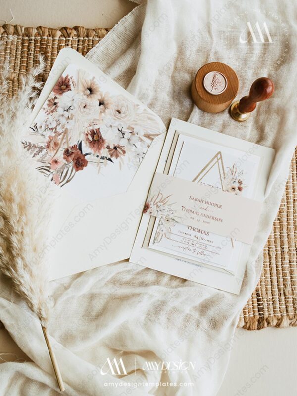 7+ Stunning Terracotta Boho Wedding Invitation Ideas 7+ Stunning Terracotta Boho Wedding Invitation Ideas