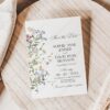 Spring Wildflower Save The Date Cards Template | Photo Colorful Wedding Save The Dates Spring Wildflower Save The Date Cards Template E073