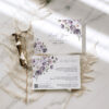 Purple Floral Wedding Invitation Card Template | Violet Wedding Set | Poppy Flowers Purple Floral Wedding Invitation Card Template | Violet Wedding Set | Poppy Flowers