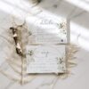 Greenery Wedding Invitations Printable | Boho Arched Wedding Suite Template