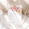 Colorful Floral Save the Date Wedding E083