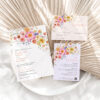Spring Floral Wedding Invitation Template | Bright Flirty Floral Wedding Spring Floral Wedding Invitation Template | Bright Flirty Floral Wedding