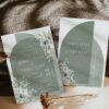 Sage Green Boho Arch Wedding Invitation Card Template Printable | Greenery Wedding Invites Set Sage Green Boho Arch Wedding Invitation Card Template Printable | Greenery Wedding Invites Set