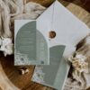 Sage Green Boho Arch Wedding Invitation Card Template Printable | Greenery Wedding Invites Set Sage Green Boho Arch Wedding Invitation Card Template Printable | Greenery Wedding Invites Set