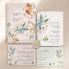 Floral Wedding Invitation Templates Set | Spring Floral Garden Wedding Suite Floral Wedding Invitation Templates Set | Spring Floral Garden Wedding Suite