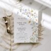 Summer Wildflower Wedding Invitations Card | Floral Wedding Invite Template Summer Wildflower Wedding Invitations Card | Floral Wedding Invite Template