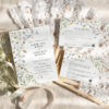 E091 Wildflower Wedding Invitations Amy Design Templates