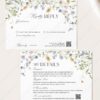 Summer Wildflower Wedding Invitations Card | Floral Wedding Invite Template Summer Wildflower Wedding Invitations Card | Floral Wedding Invite Template