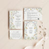 Summer Wildflower Wedding Invitations Card | Floral Wedding Invite Template Summer Wildflower Wedding Invitations Card | Floral Wedding Invite Template
