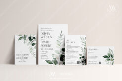 E092 Modern Minimalist Wedding Invitation Card Amy Design Templates 3