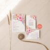 Bright Colorful Flowers Wedding Invitation | Spring Summer Floral Wedding Invites