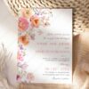 Bright Floral Wedding Invitation Card | Spring Summer Wedding Suite Template Bright Floral Wedding Invitation Card | Spring Summer Wedding Suite Template