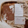 Bohemian Pampas Wedding Invitation | Terracotta Wedding Invite Template Bohemian Pampas Wedding Invitation | Terracotta Wedding Invite Template